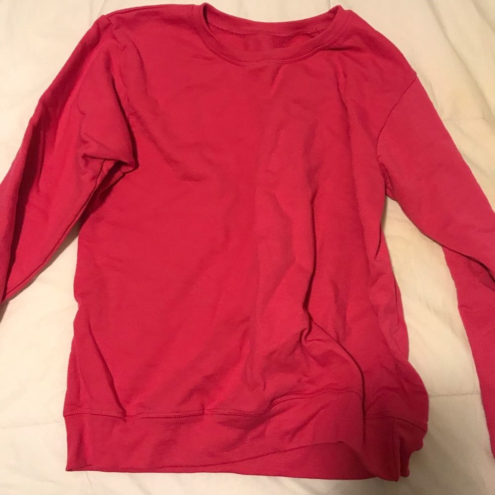 Hanes Pink Crew Neck